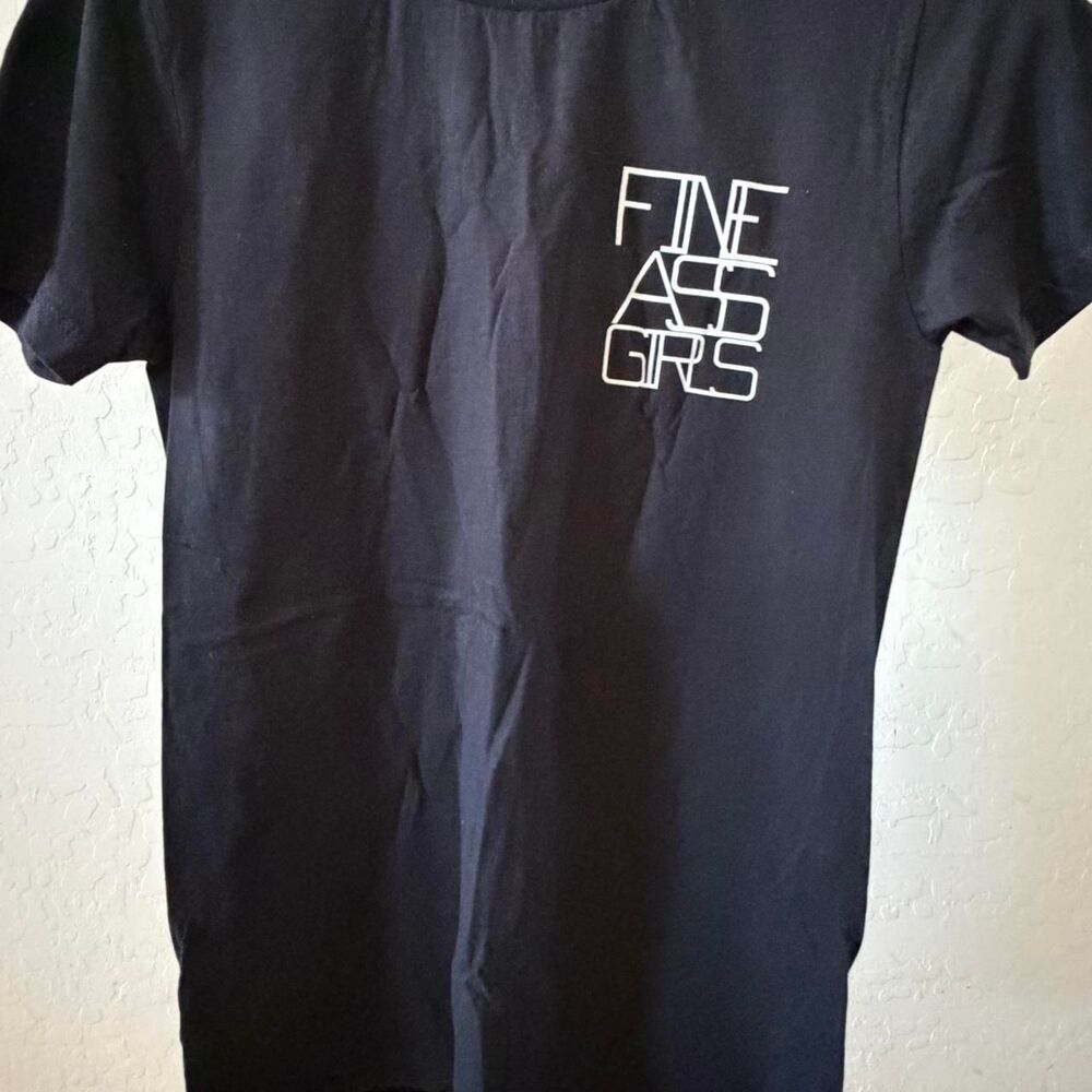 Alternative-apparel Men's Black and Navy T-shirt